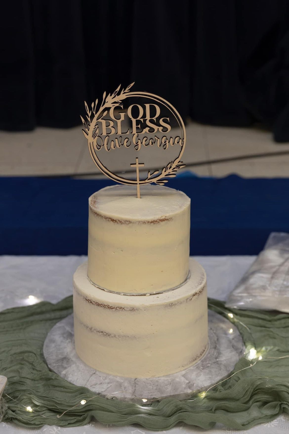 God Bless Cake Topper
