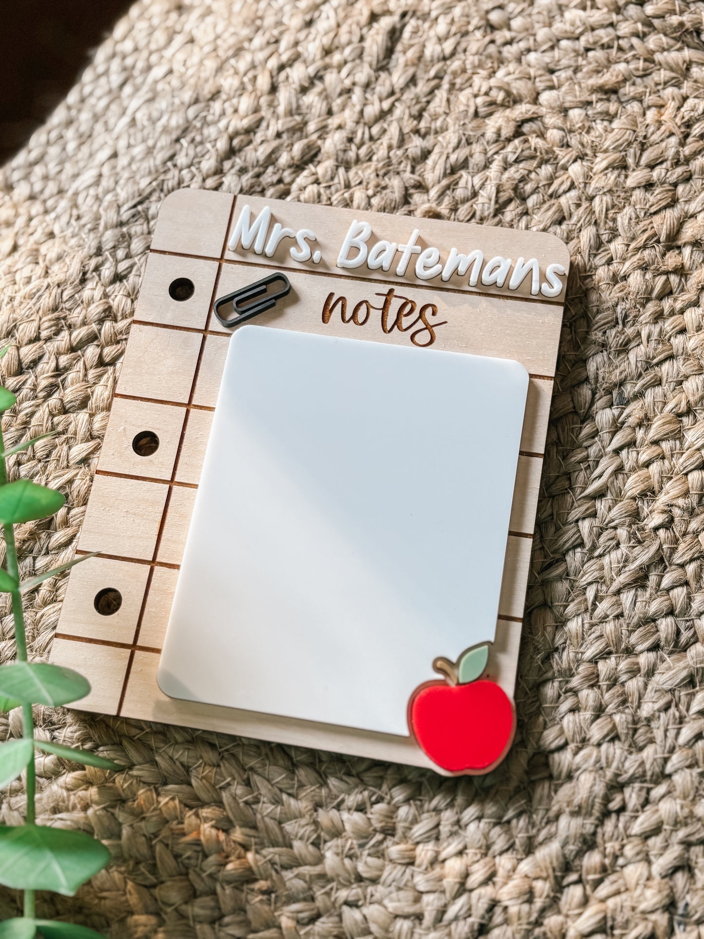 Teacher Dry Erase Note Board