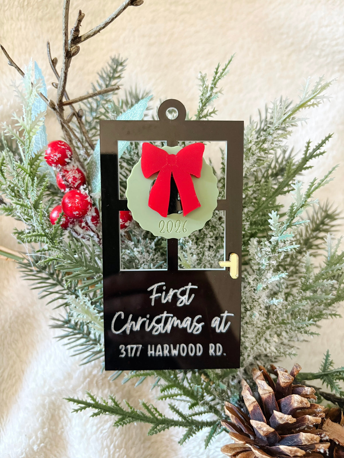 First Christmas/New Home Door Ornament
