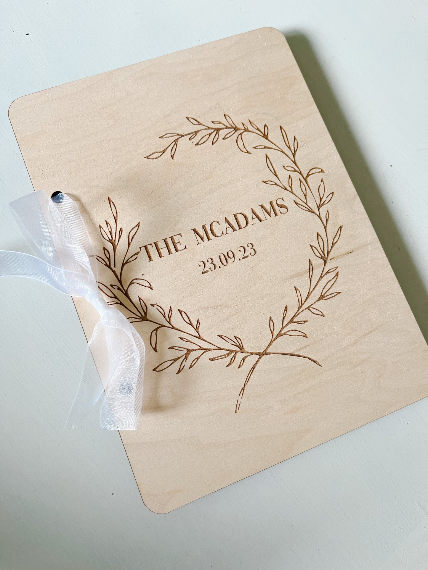 Wedding Card Keepsake Booklet
