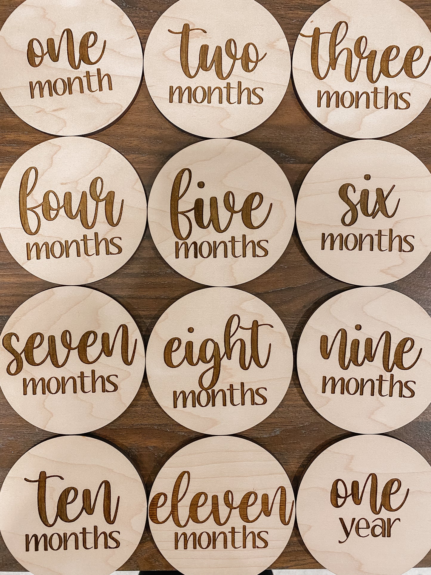 Wooden Baby Milestones