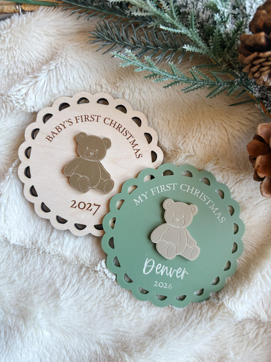 My First Christmas Bear Ornament