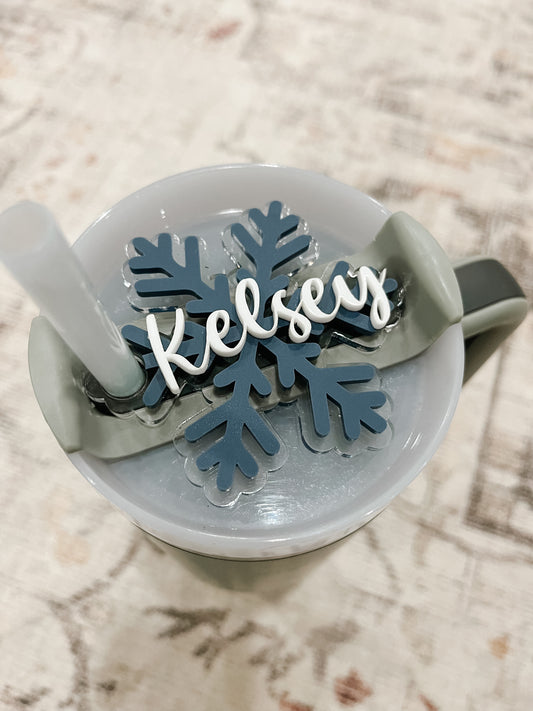 Snowflake Stanley Tumbler Tag