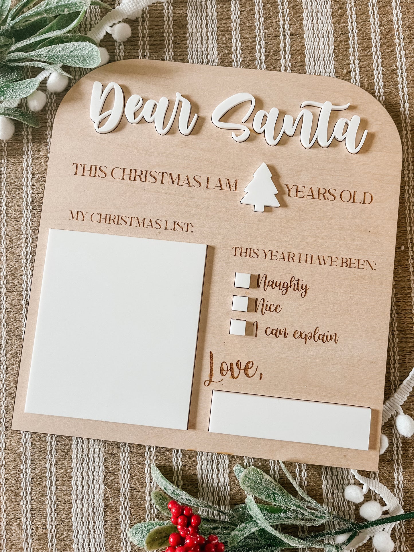 ‘Dear Santa’ Christmas Board