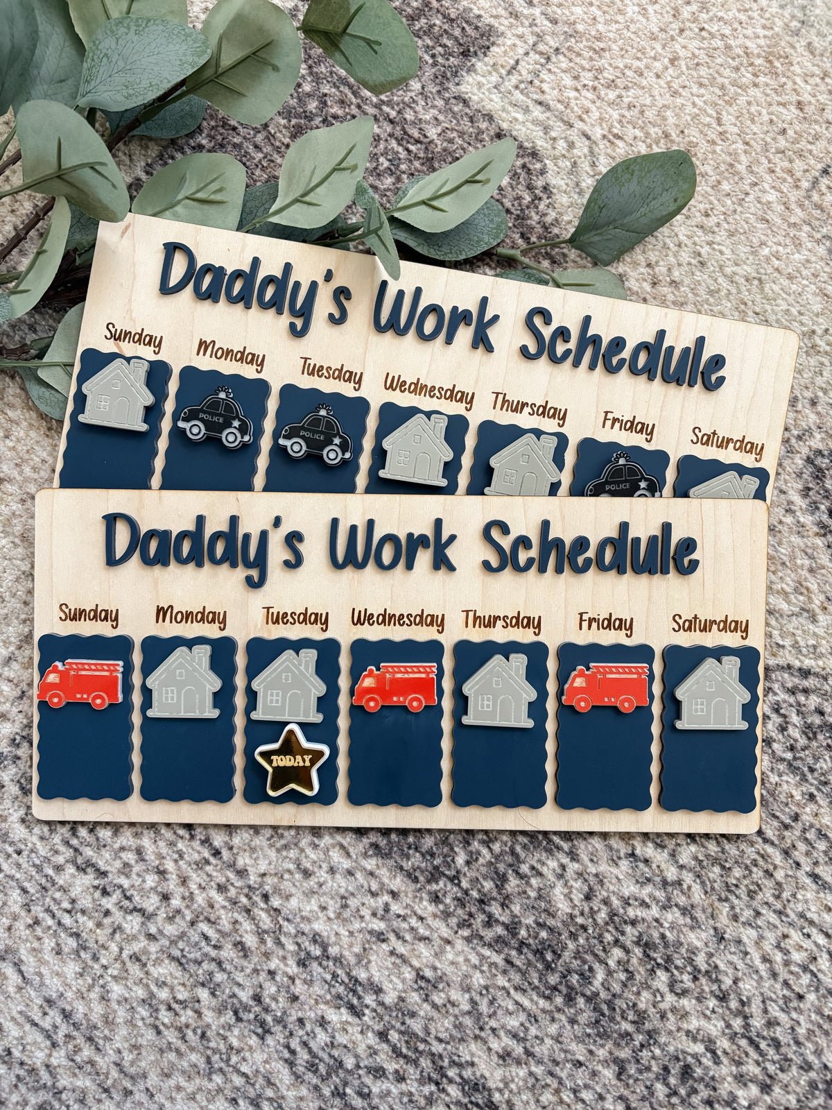 Children’s Visual Shift Work Magnetic Calendar