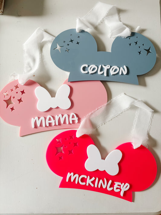 Mickey/Minnie Mouse Stroller Signs