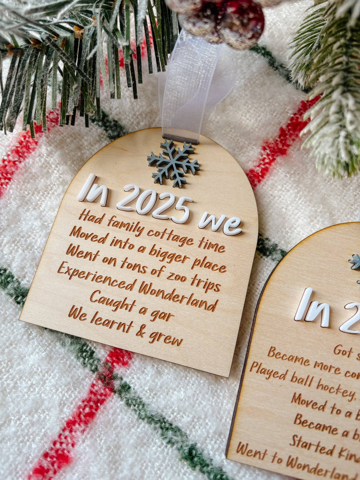 Year In Review Ornament