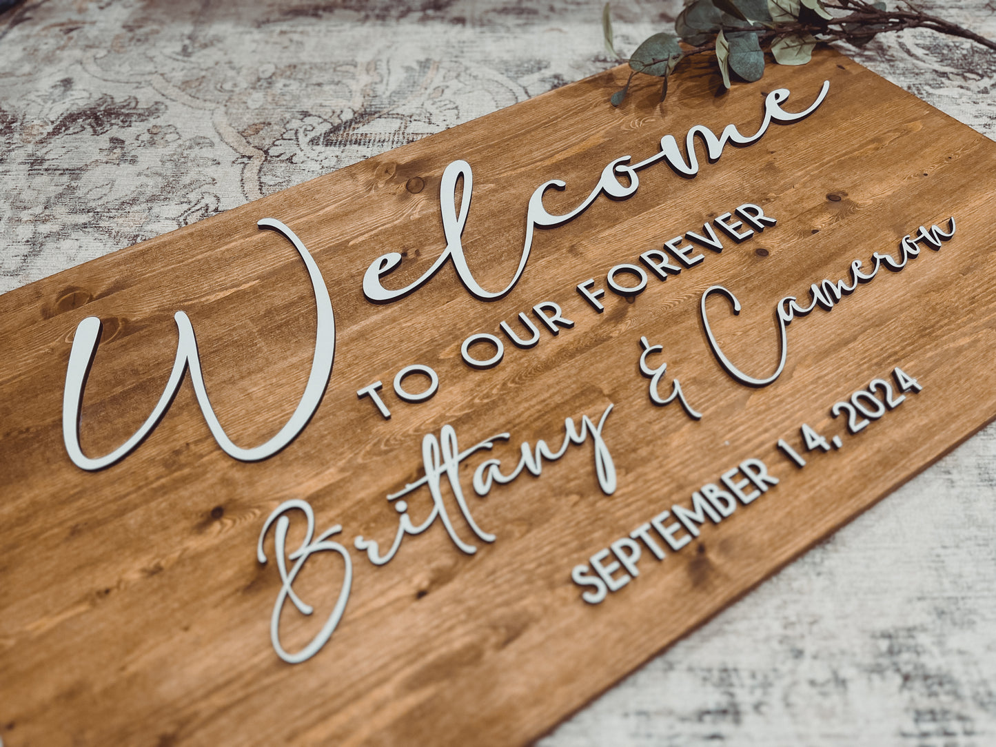 Custom Wedding Sign