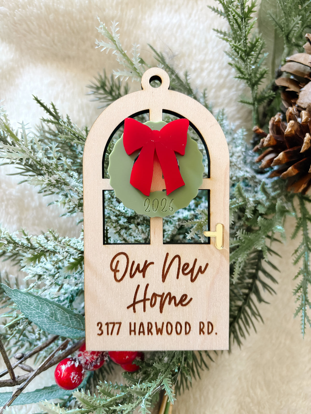 First Christmas/New Home Door Ornament
