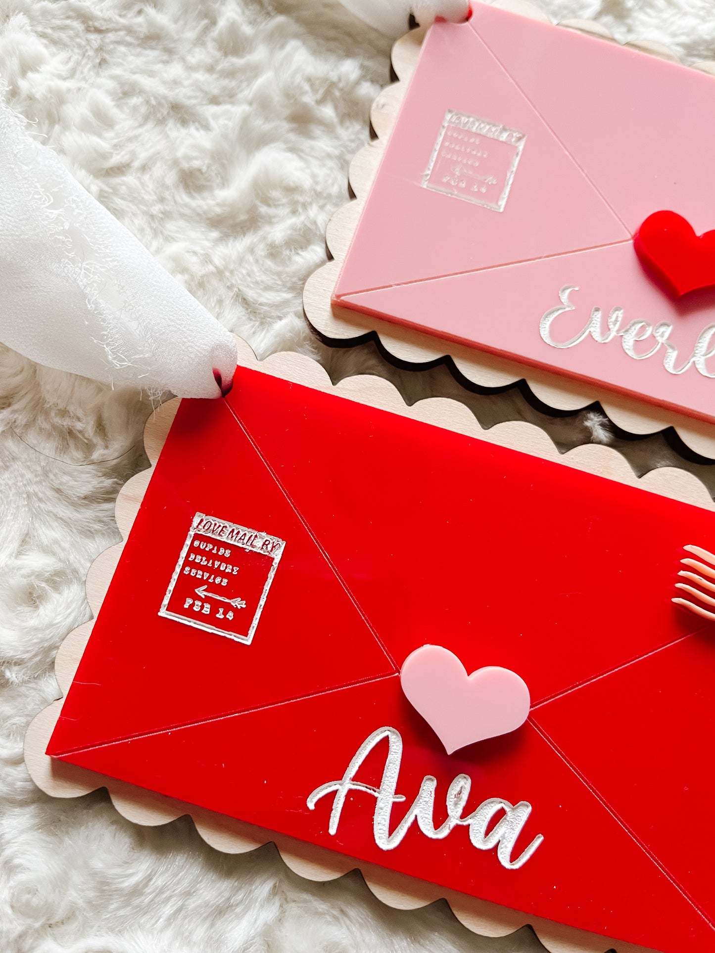 Valentines Day Love Mail Envelope Tag