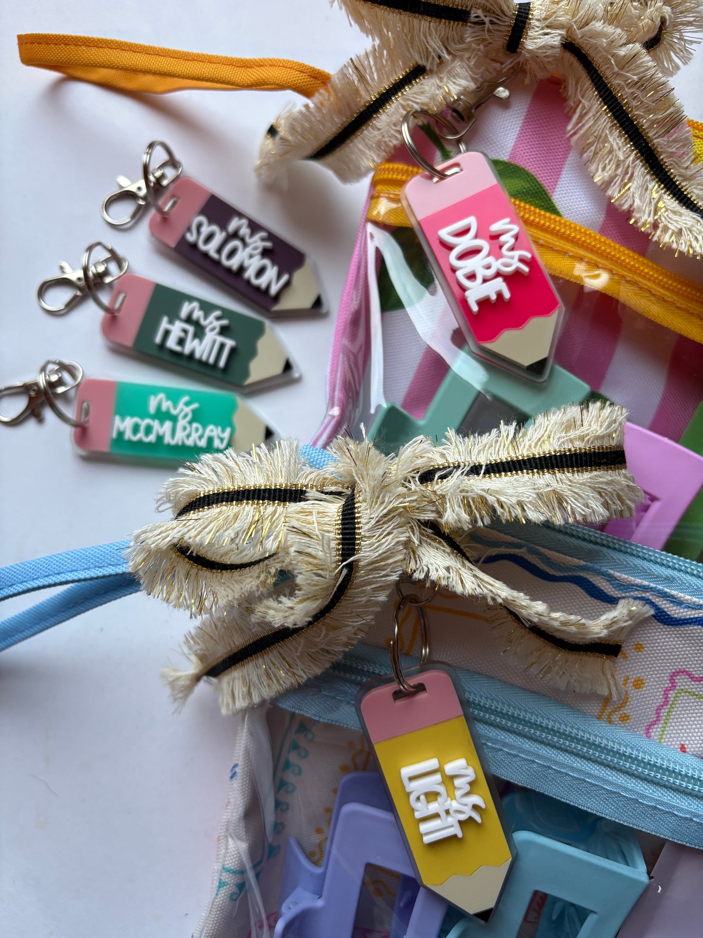Teacher Pencil Keychain