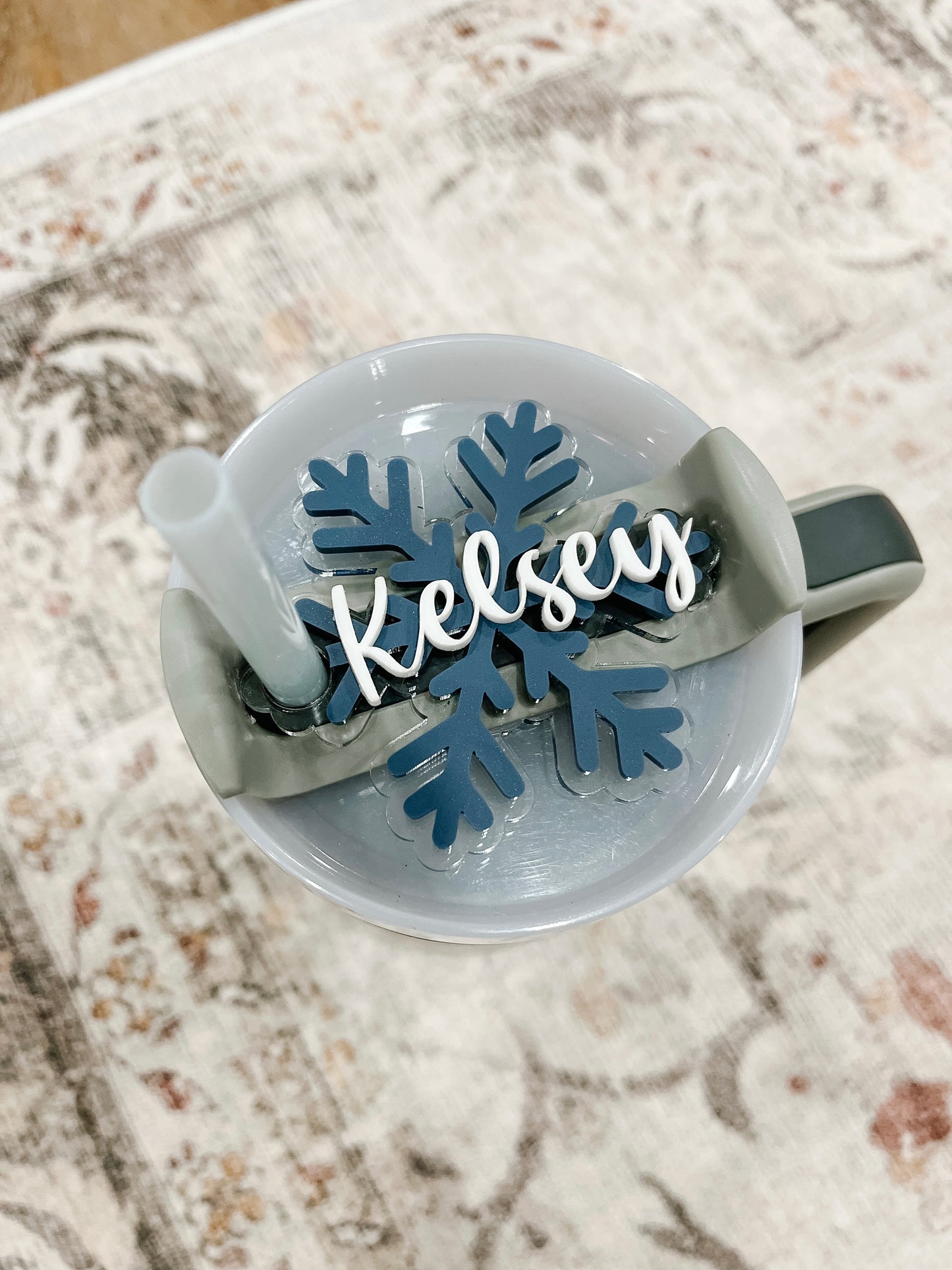 Snowflake Stanley Tumbler Tag