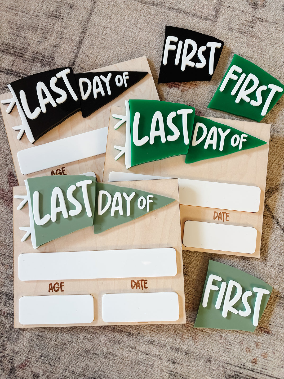 Pennant Flag First/Last Day School Sign
