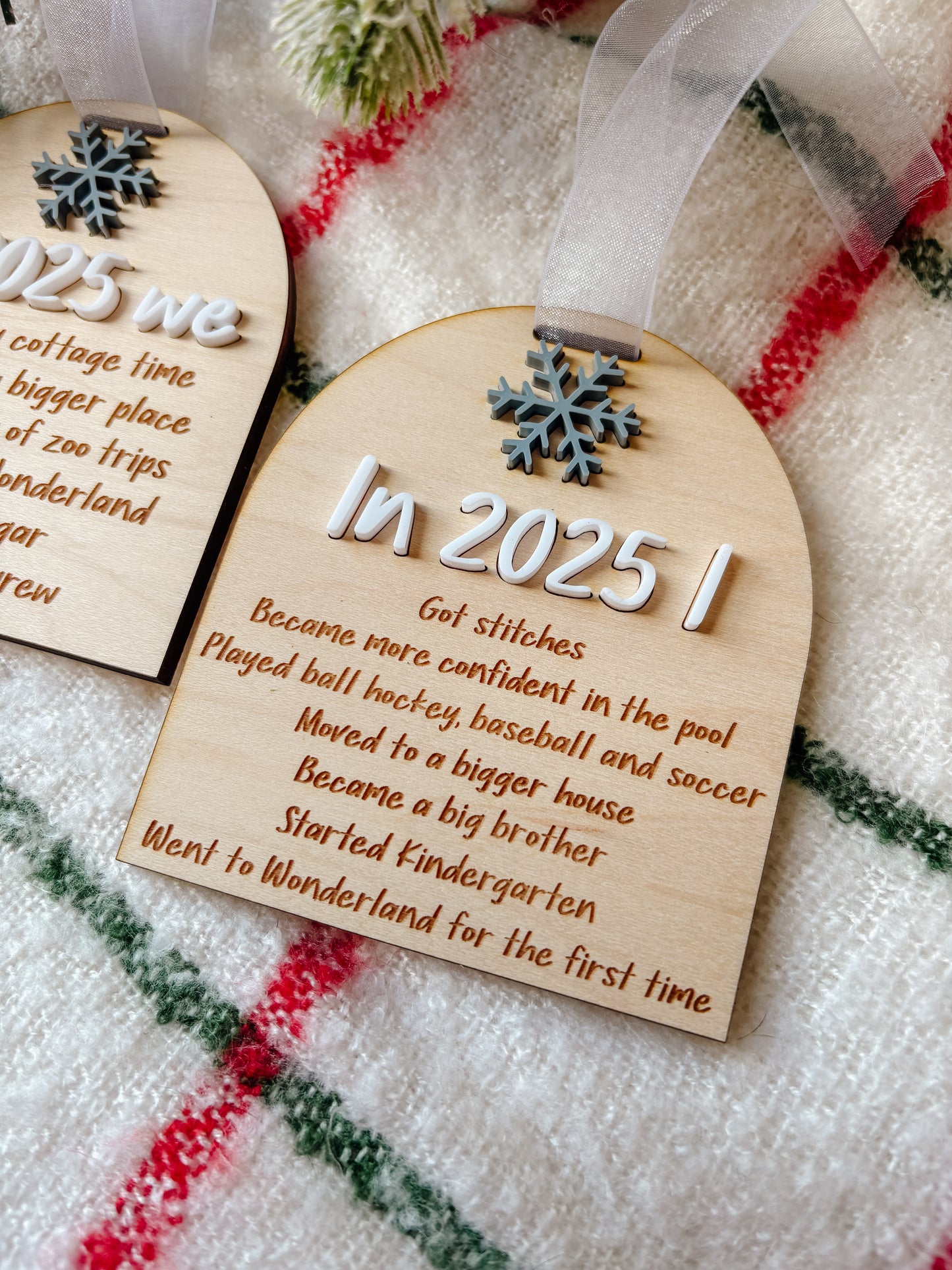 Year In Review Ornament