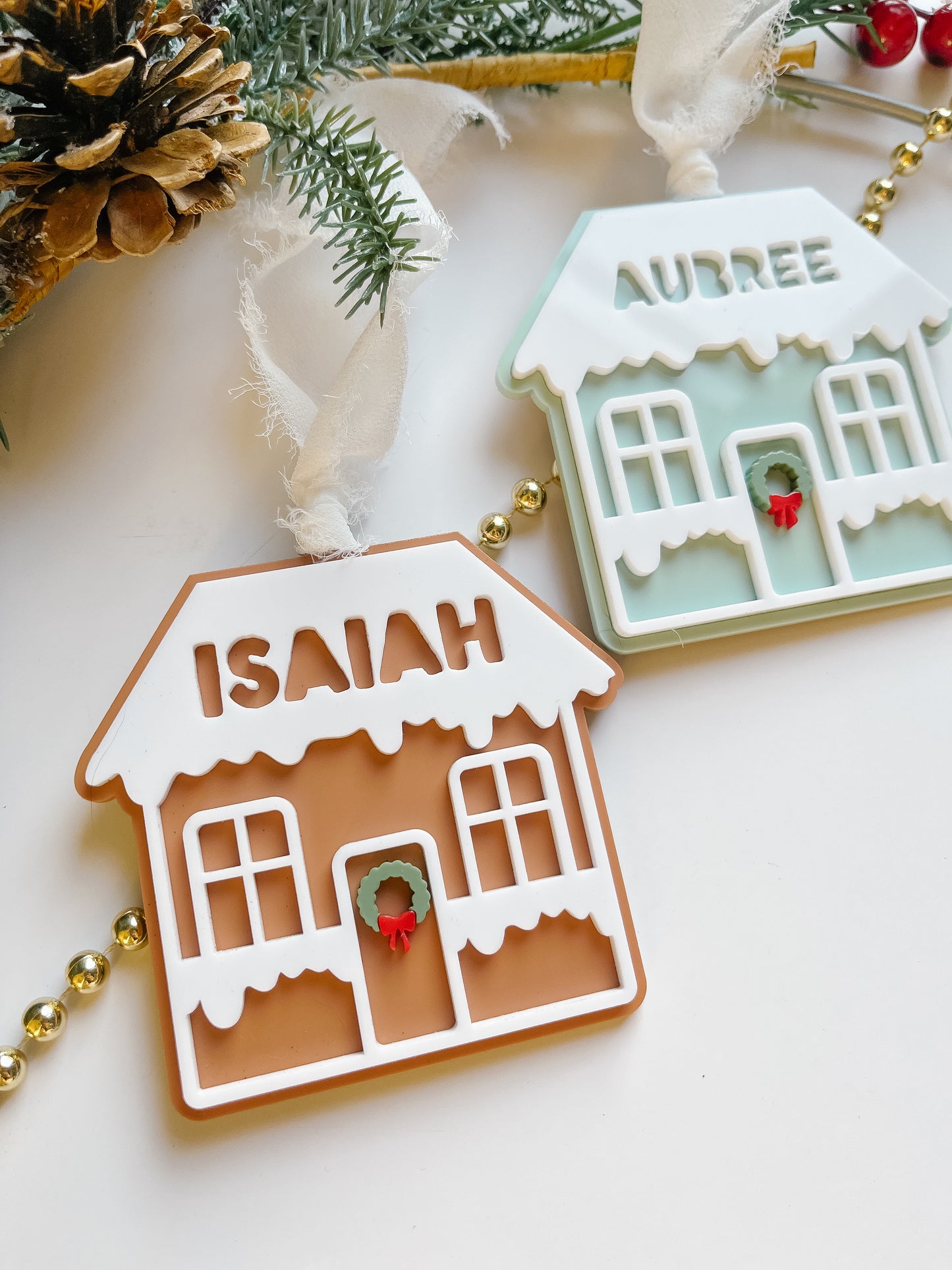 Gingerbread House Acrylic Ornament