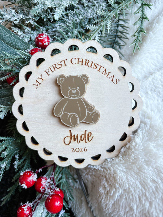 My First Christmas Bear Ornament