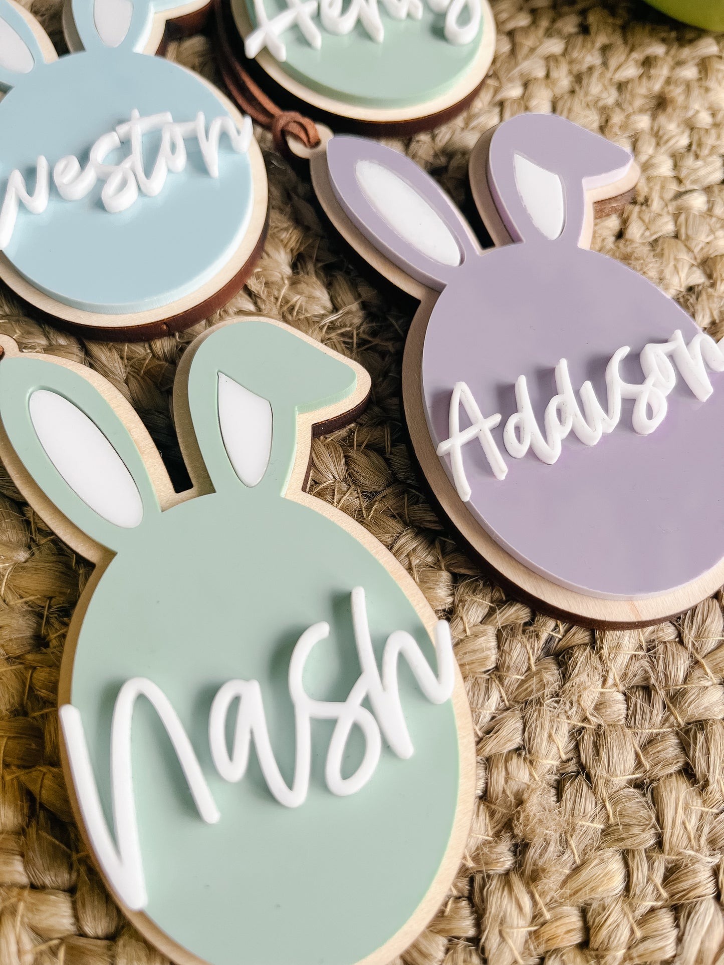 Acrylic Easter Bunny Tags