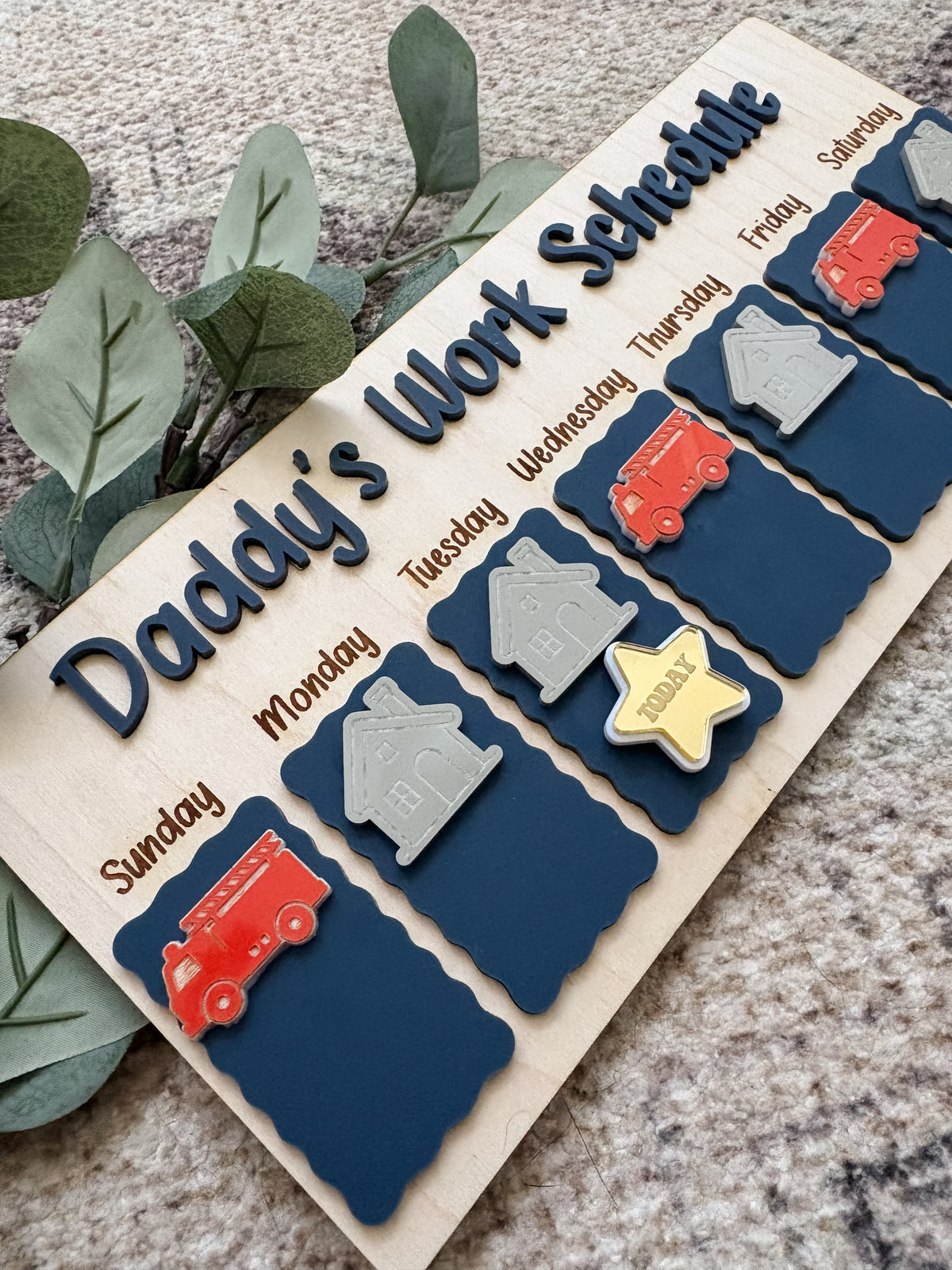 Children’s Visual Shift Work Magnetic Calendar