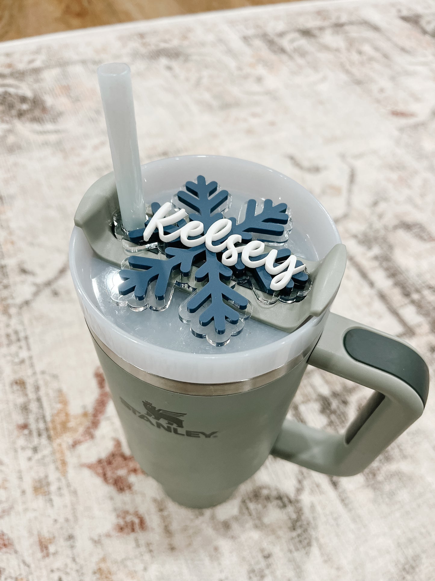 Snowflake Stanley Tumbler Tag