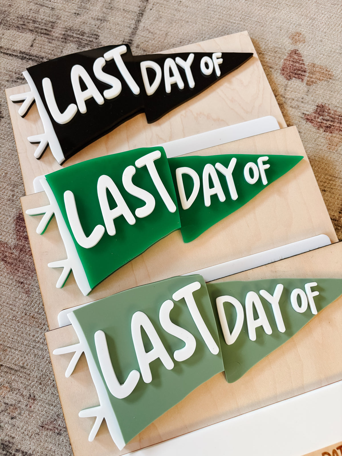 Pennant Flag First/Last Day School Sign