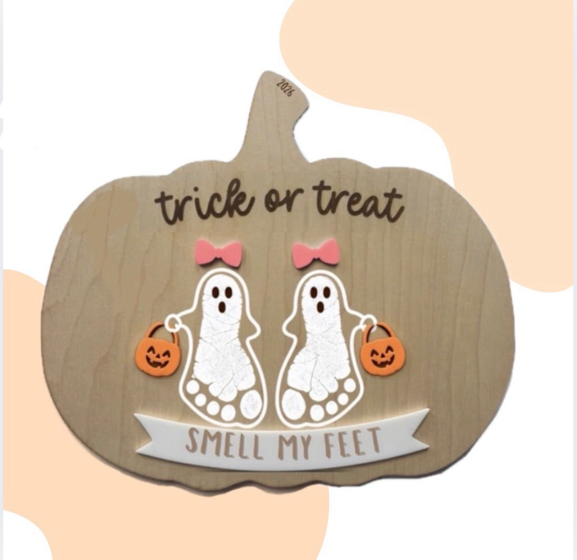 Pumpkin Halloween Footprint Craft