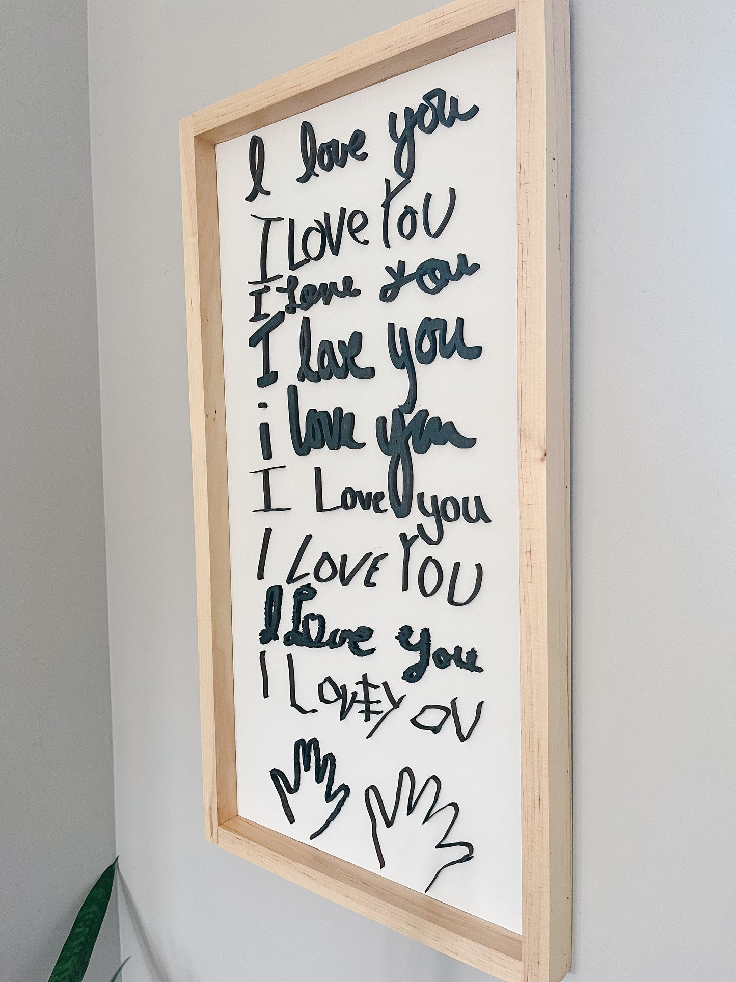 Custom Handwritten Wooden Sign