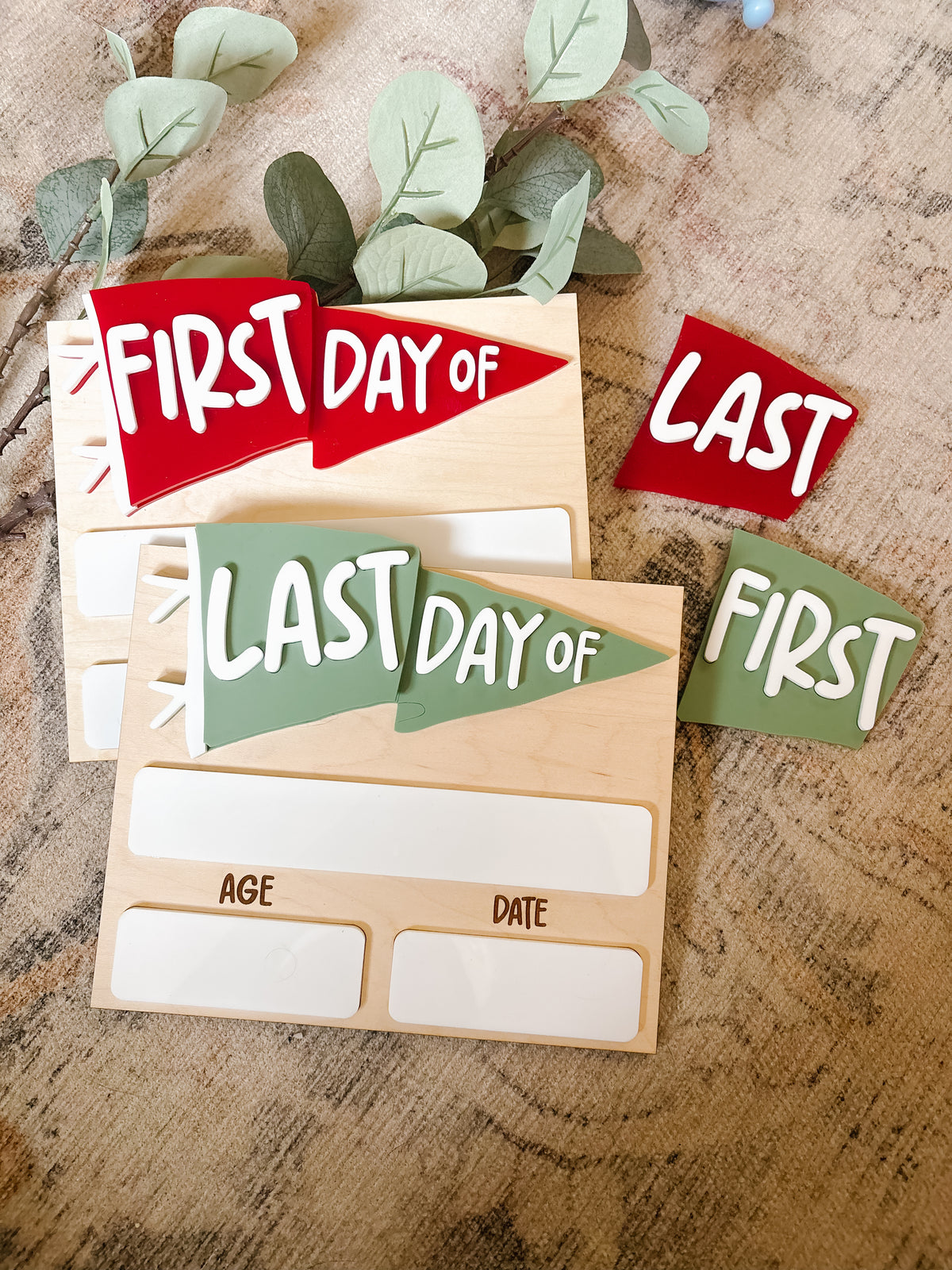 Pennant Flag First/Last Day School Sign