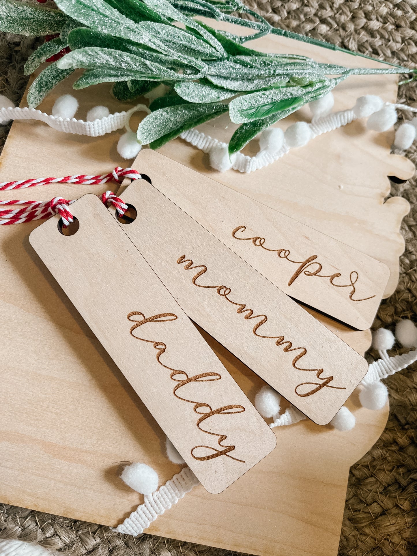 Engraved Stocking Tags