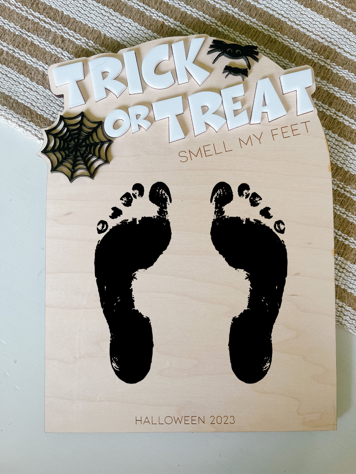 DIY Halloween Footprint Art