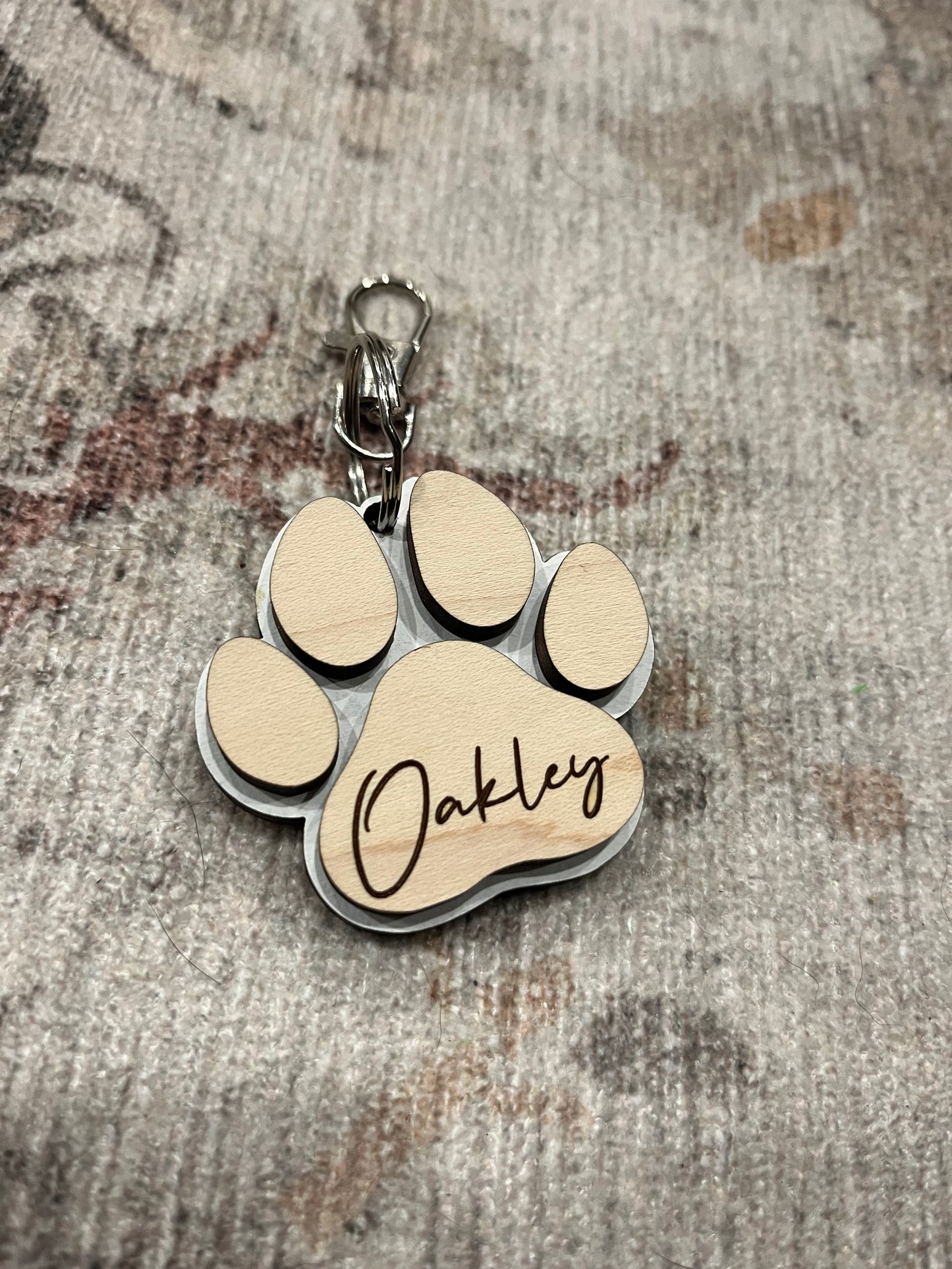 Customizable Dog Keychain