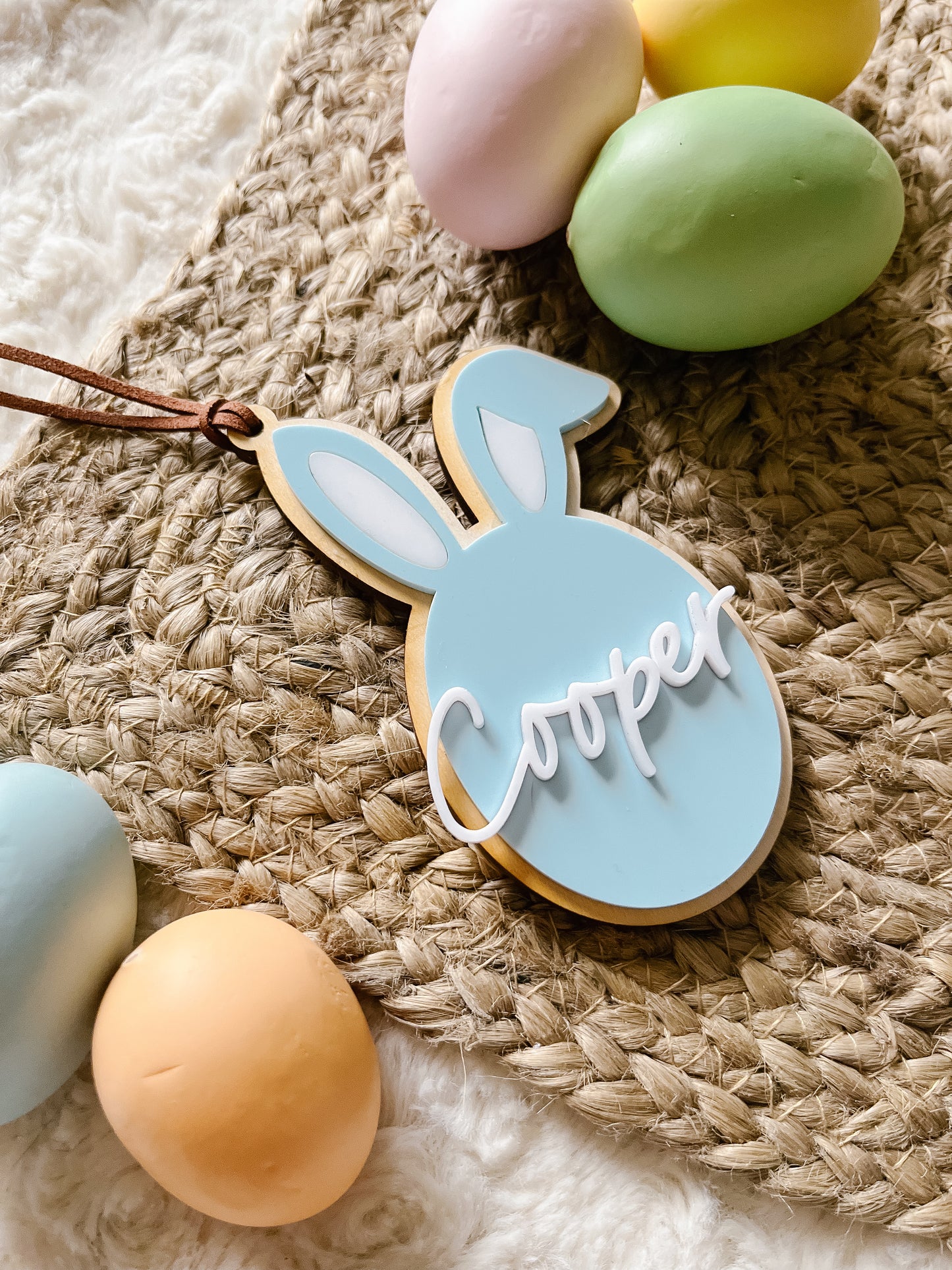 Acrylic Easter Bunny Tags