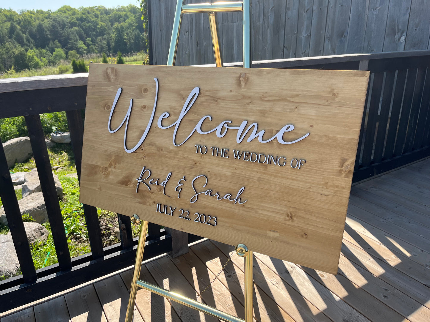 Custom Wedding Sign