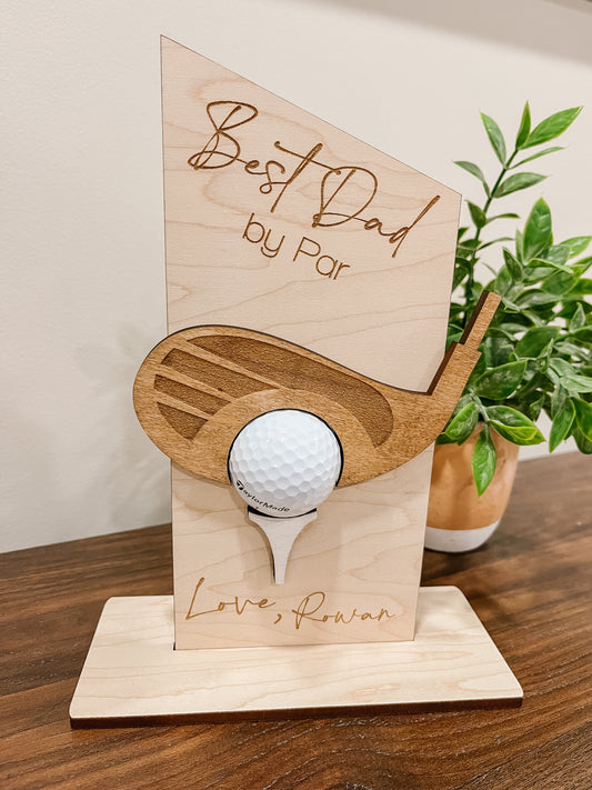 Best Dad by Par Ball Holder