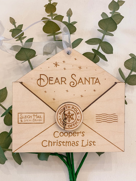 Santa Letter Christmas Ornament