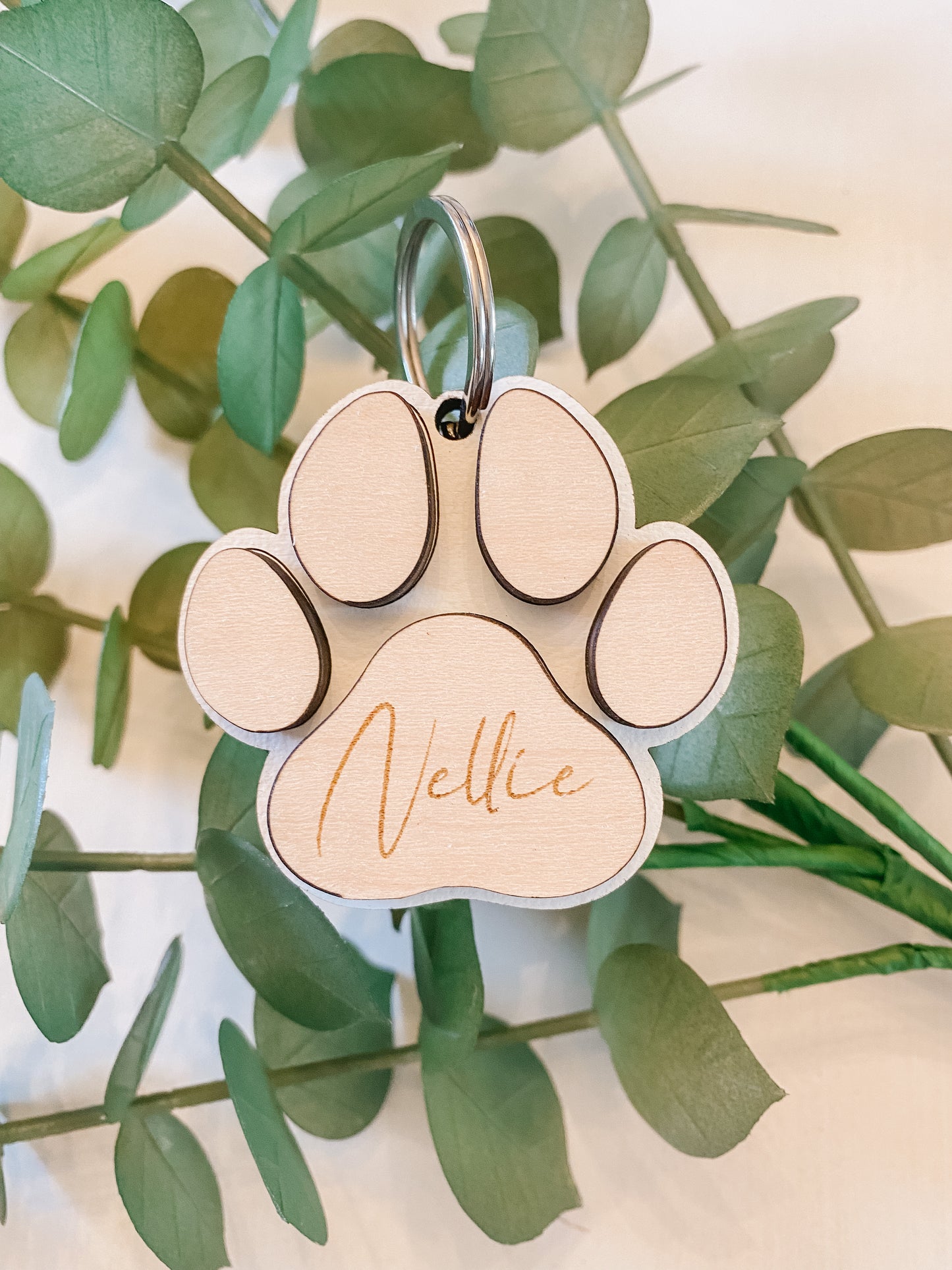 Customizable Dog Keychain