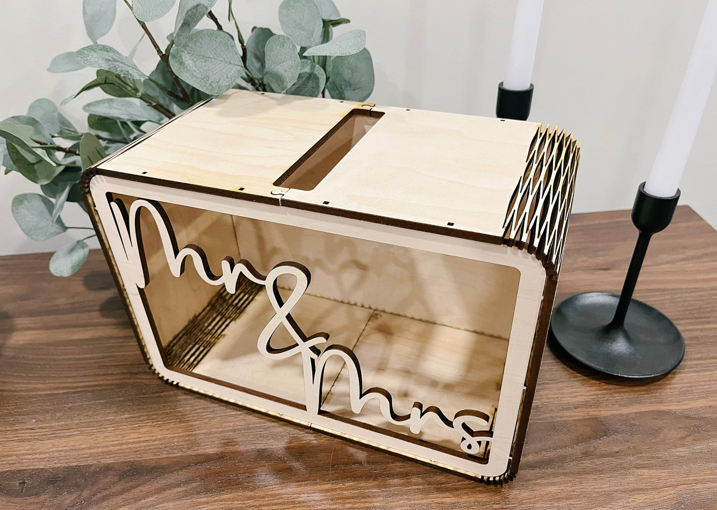 Mr and Mrs Wedding Card Box