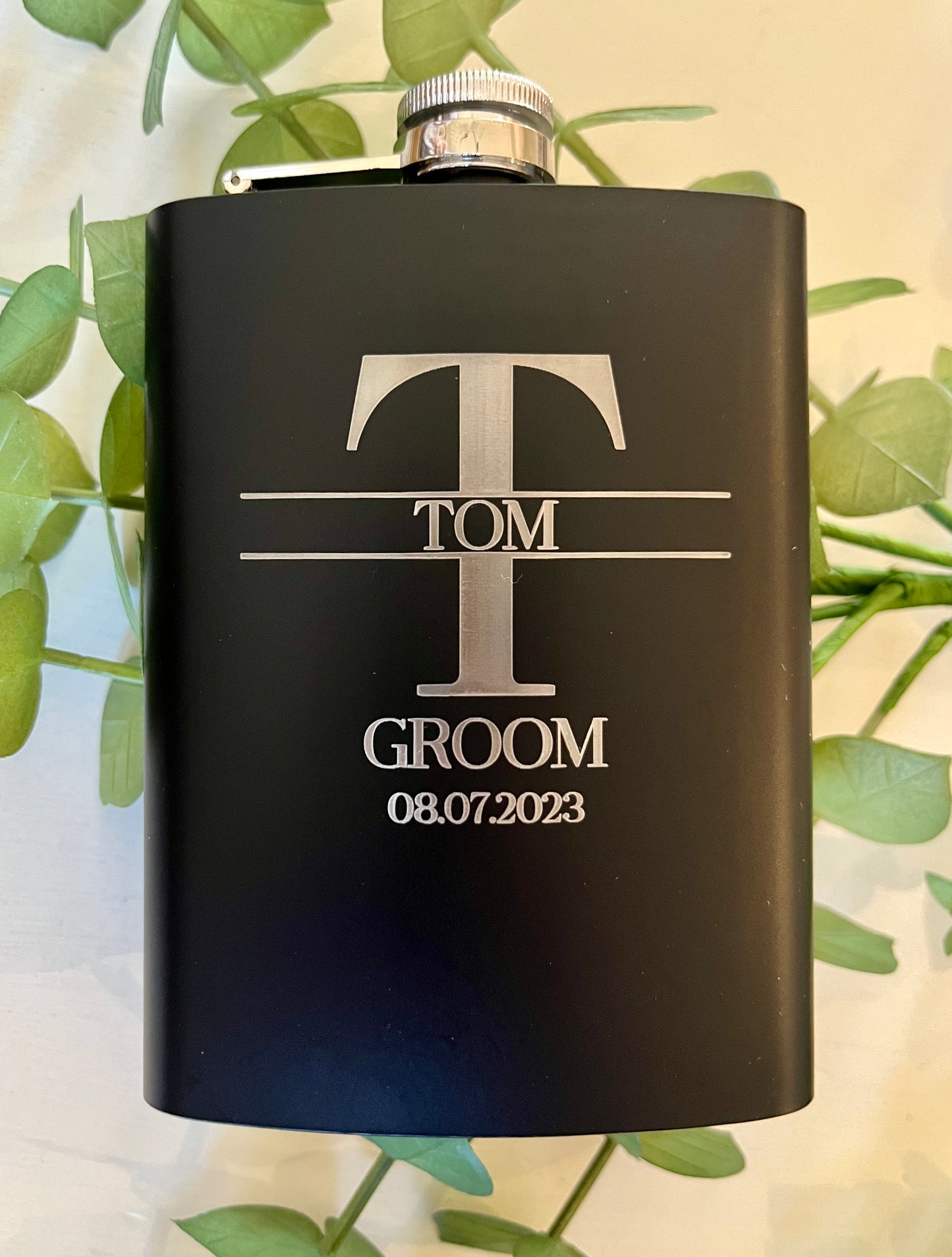 Engraved Flask