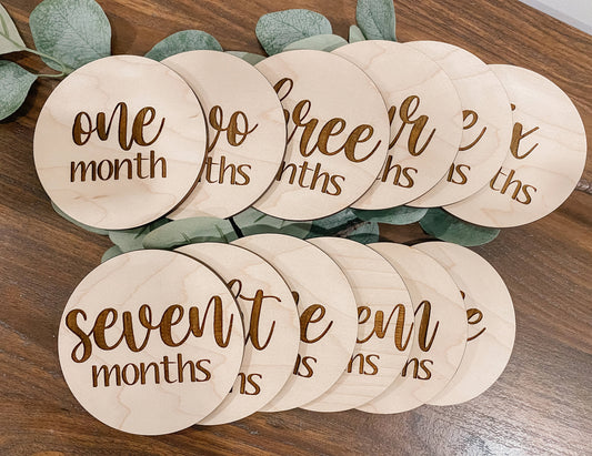 Wooden Baby Milestones