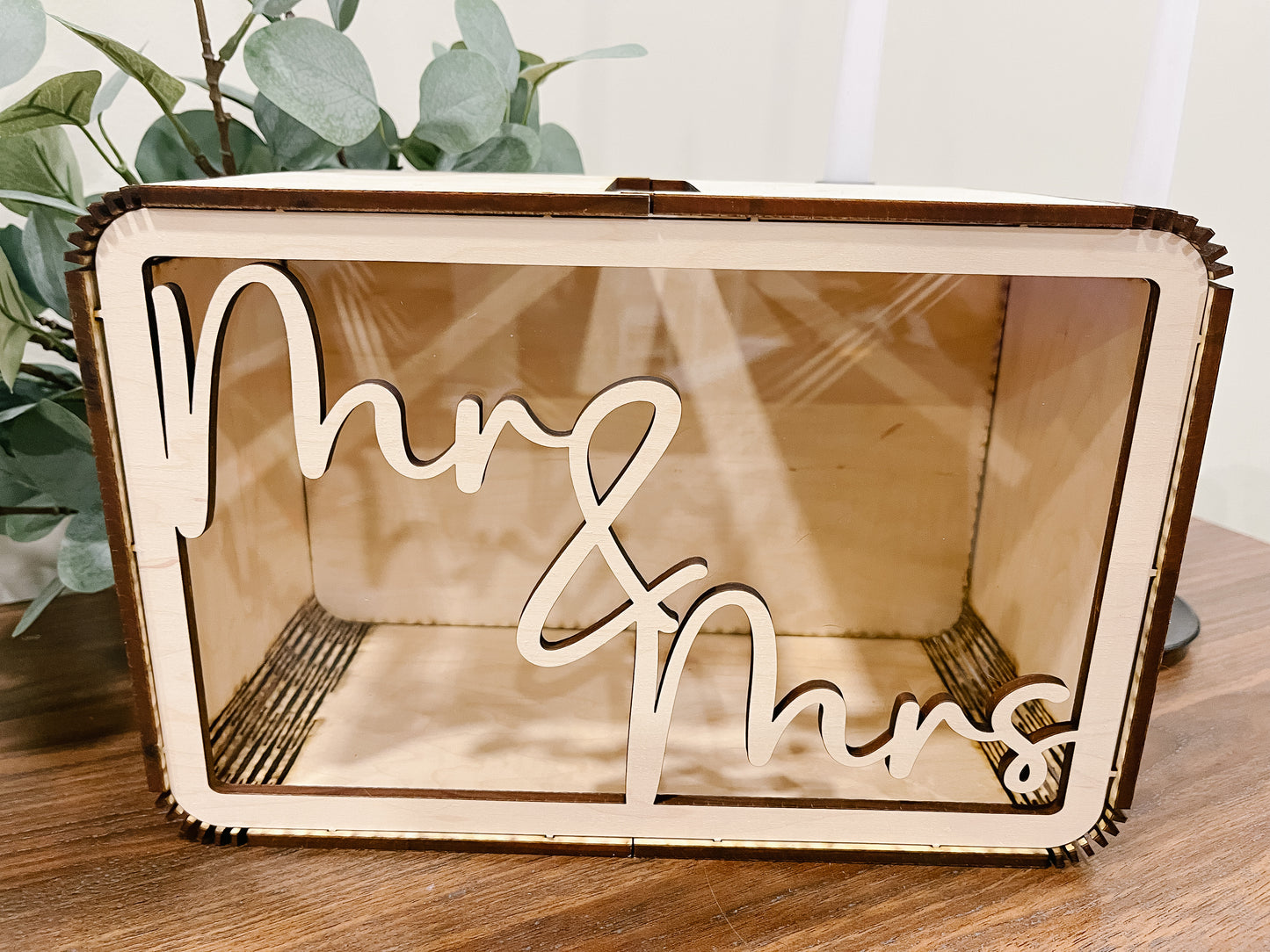 Mr and Mrs Wedding Card Box