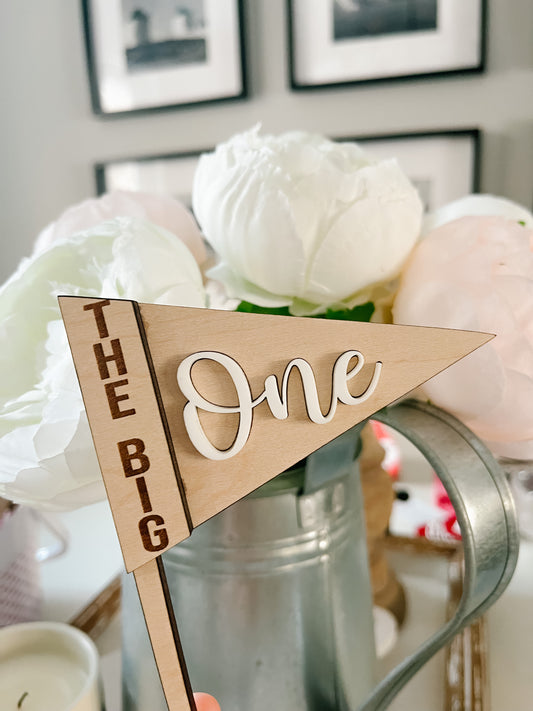 The big ONE Cake Topper